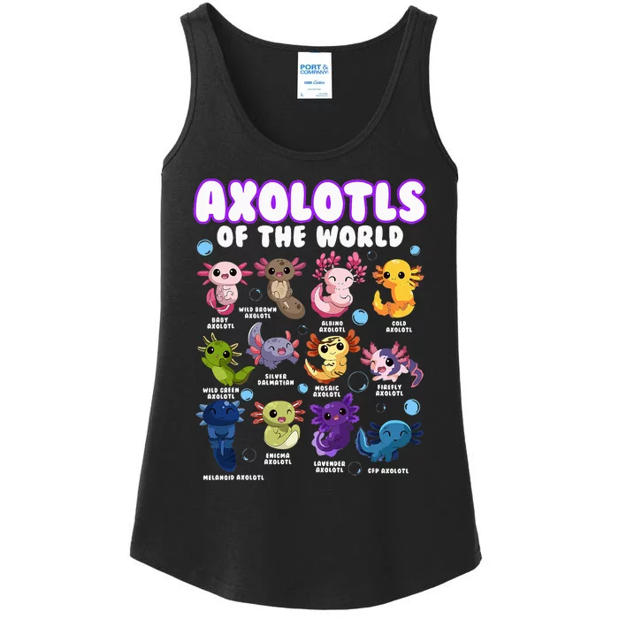 Axolotl Cute Axolotls Animals Of The World Herpetology Ladies Essential Tank