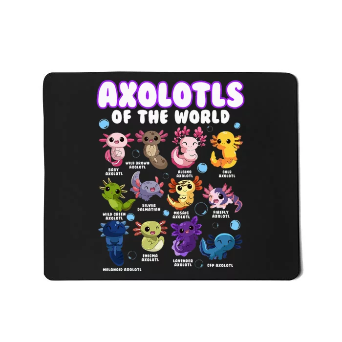 Axolotl Cute Axolotls Animals Of The World Herpetology Mousepad