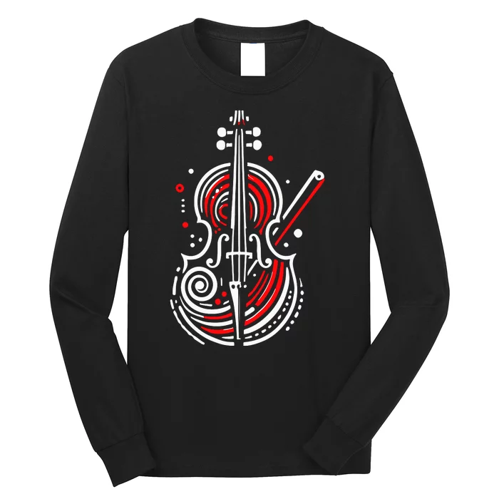 Artistic Cello Long Sleeve Shirt