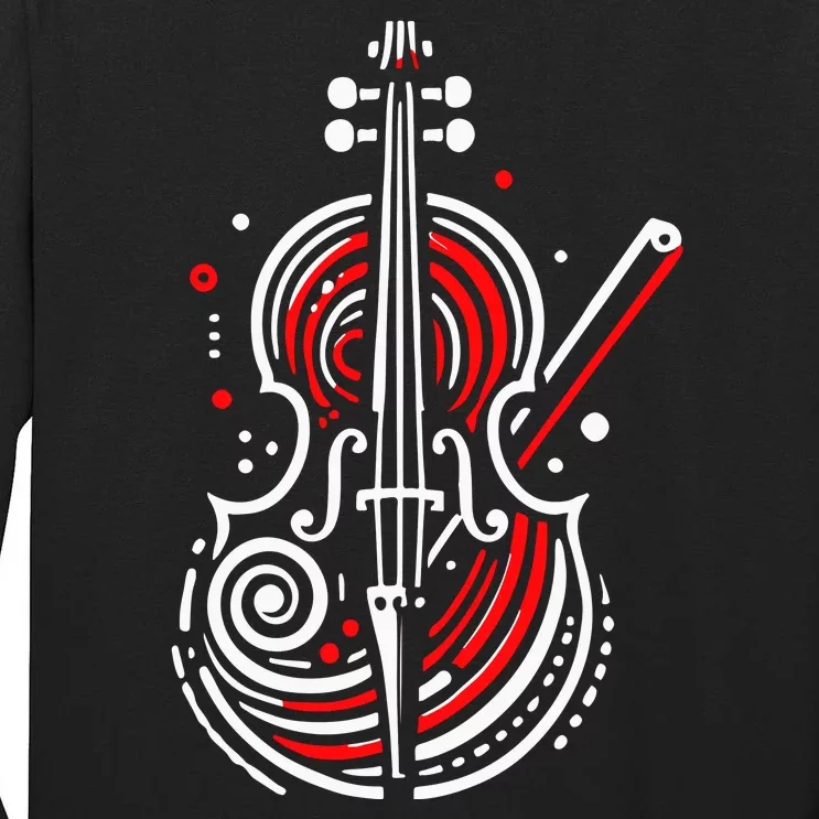 Artistic Cello Tall Long Sleeve T-Shirt