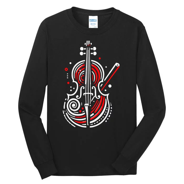 Artistic Cello Tall Long Sleeve T-Shirt