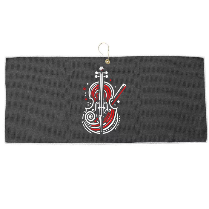 Artistic Cello Large Microfiber Waffle Golf Towel