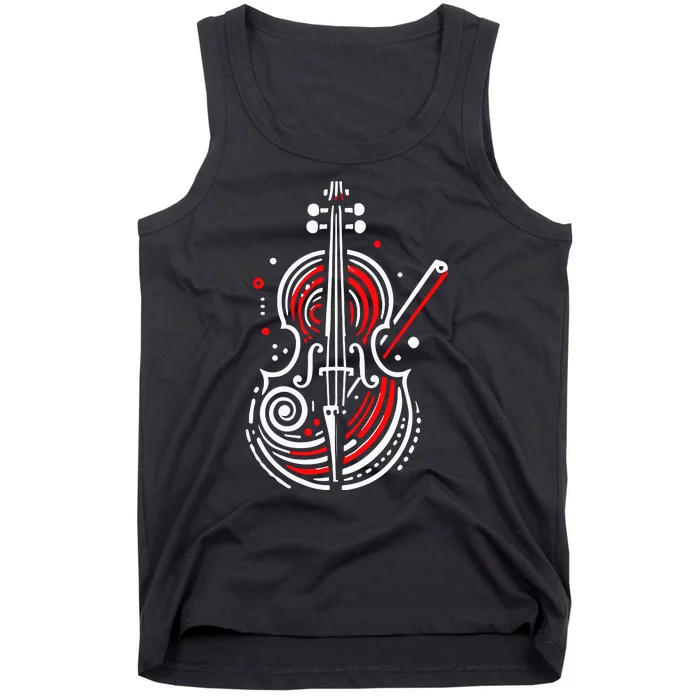 Artistic Cello Tank Top