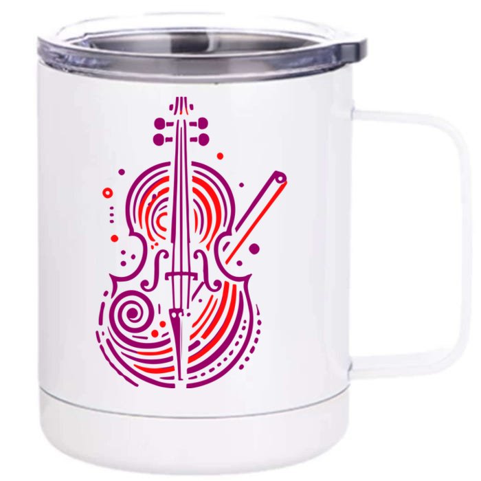 Artistic Cello Front & Back 12oz Stainless Steel Tumbler Cup