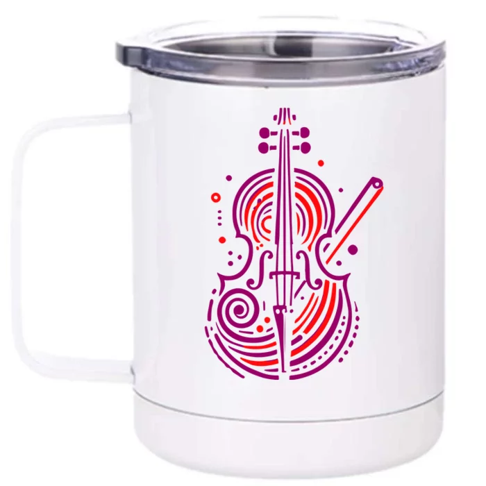 Artistic Cello Front & Back 12oz Stainless Steel Tumbler Cup