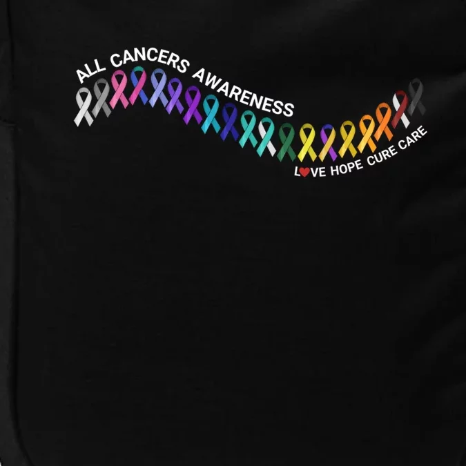 All Cancers Awareness All Cancer Matters Cancer Ribbons Gift Impact Tech Backpack