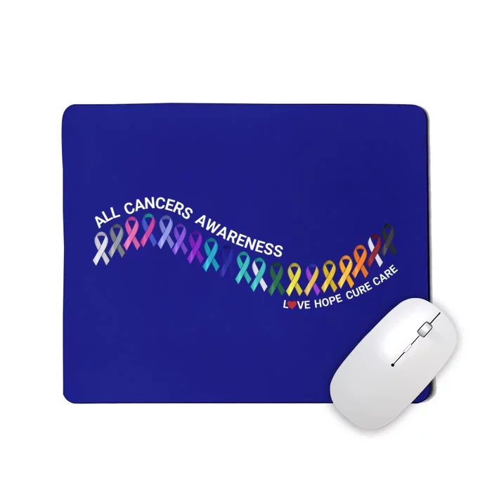 All Cancers Awareness All Cancer Matters Cancer Ribbons Gift Mousepad