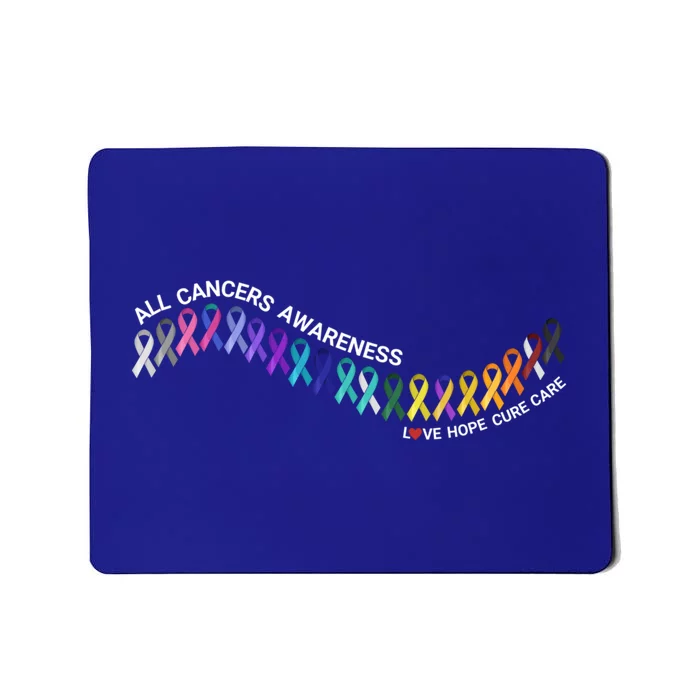 All Cancers Awareness All Cancer Matters Cancer Ribbons Gift Mousepad