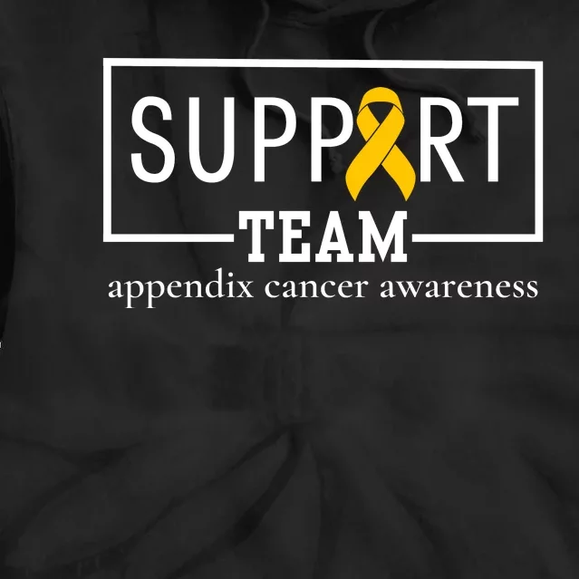 Appendix Cancer Awareness Support Team Tie Dye Hoodie