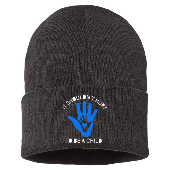 April Child Abuse Prevention Month Stand Up For Children Sustainable Knit Beanie