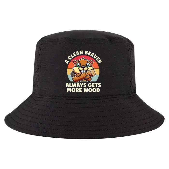 A Clean Beaver Always Gets More Wood Adult Humor Cool Comfort Performance Bucket Hat