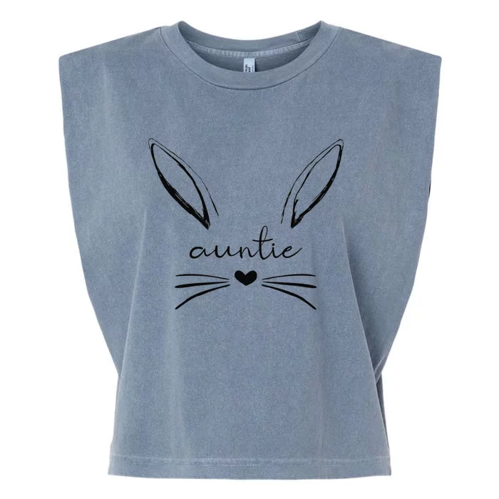 Auntie Cute Bunny, Easter Gift For Aunt Garment-Dyed Women's Muscle Tee