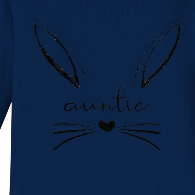 Auntie Cute Bunny, Easter Gift For Aunt Baby Long Sleeve Bodysuit