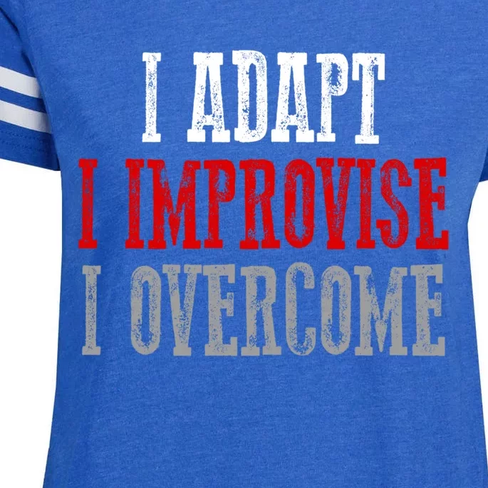 Awesome Confident Bold I Adapt I Improvise I Overcome Gift Enza Ladies Jersey Football T-Shirt