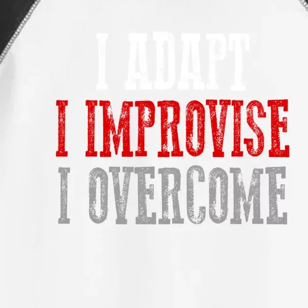 Awesome Confident Bold I Adapt I Improvise I Overcome Gift Toddler Fine Jersey T-Shirt