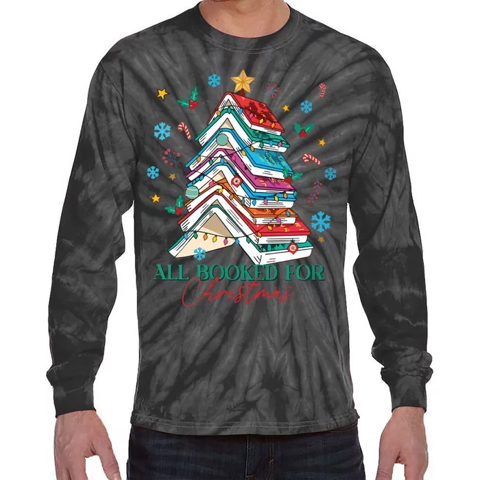 Acotar Christmas Books Tie-Dye Long Sleeve Shirt