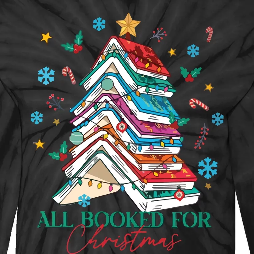 Acotar Christmas Books Tie-Dye Long Sleeve Shirt