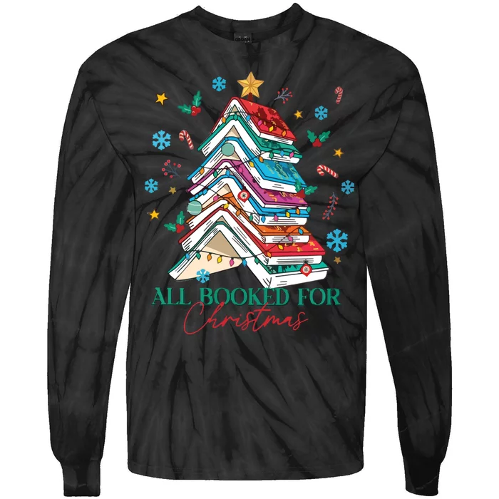 Acotar Christmas Books Tie-Dye Long Sleeve Shirt