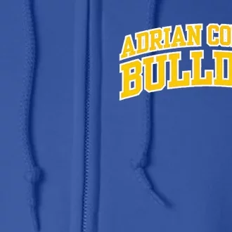 Adrian College Bulldogs Full Zip Hoodie