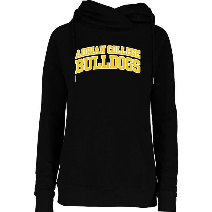 Adrian College Bulldogs Womens Funnel Neck Pullover Hood