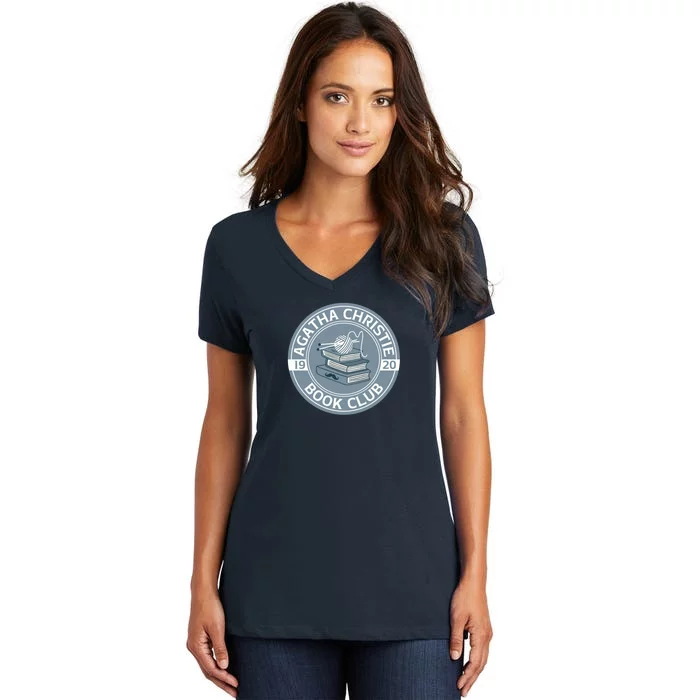 Agatha Christie Book Club Women's V-Neck T-Shirt