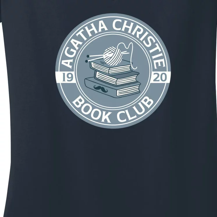 Agatha Christie Book Club Women's V-Neck T-Shirt