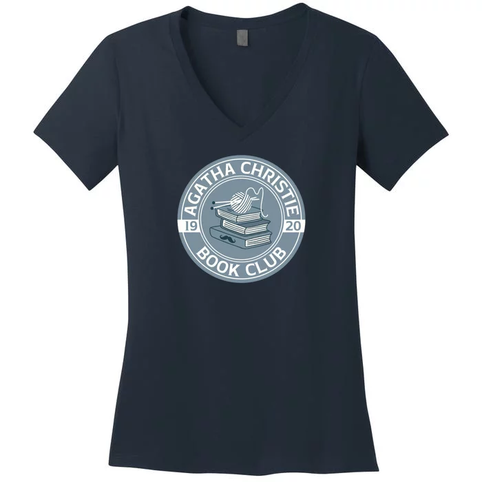 Agatha Christie Book Club Women's V-Neck T-Shirt