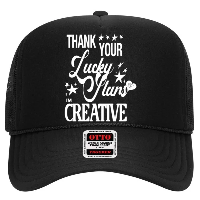 Alessia Cara Black Dead Man Thank You Lucky Stars Im Creative High Crown Mesh Trucker Hat