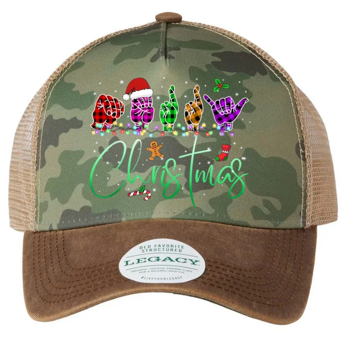 Asl Christmas Buffalo Plaid Asl Christmas Legacy Tie Dye Trucker Hat