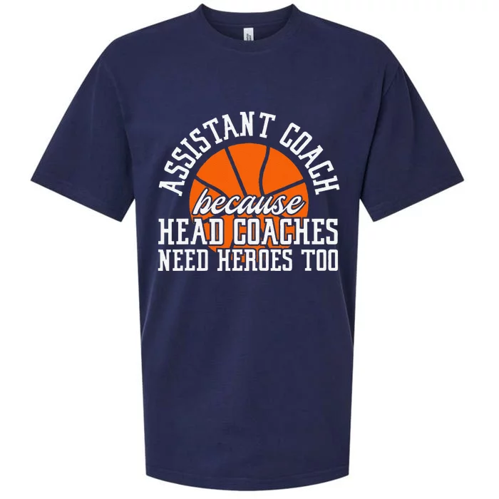 Assistant Coach Because Head Coaches Need Heroes Too Sueded Cloud Jersey T-Shirt