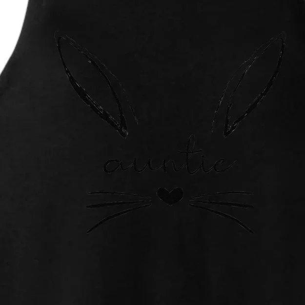 Auntie Cute Bunny , Easter Gift For Aunt Ladies Tri-Blend Wicking Tank