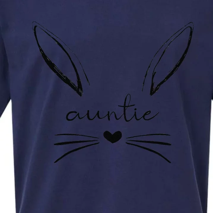 Auntie Cute Bunny , Easter Gift For Aunt Sueded Cloud Jersey T-Shirt