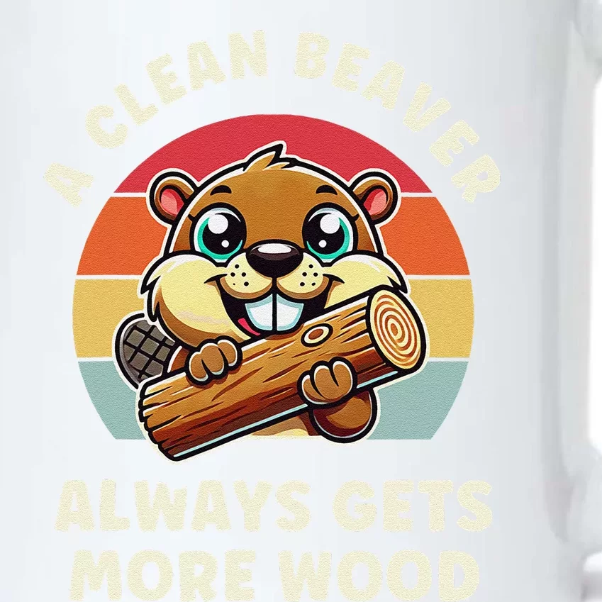 A Clean Beaver Always Gets More Wood Black Color Changing Mug