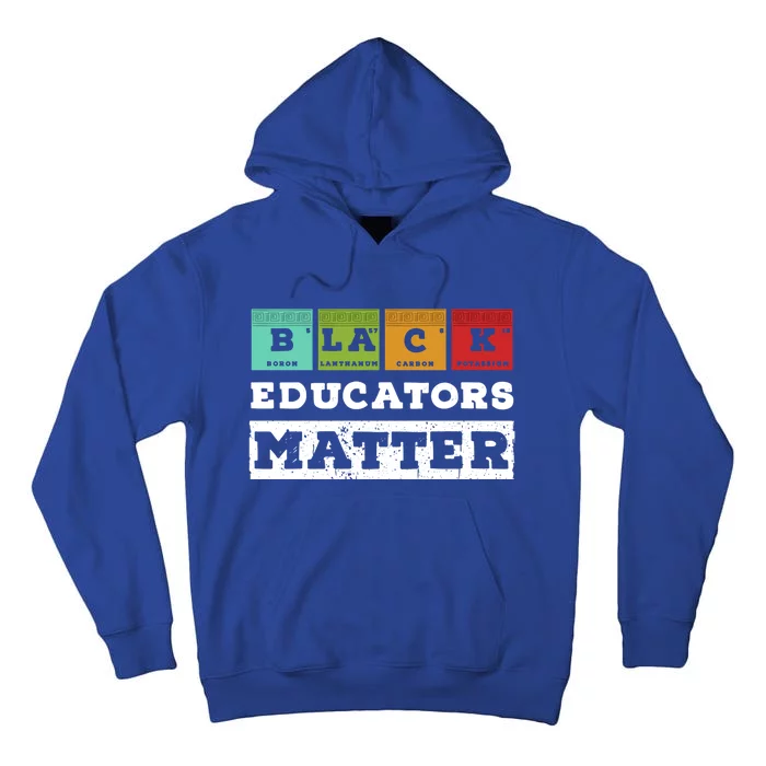 African Culture Black Educators Matter Chemistry Teacher Gift Tall Hoodie