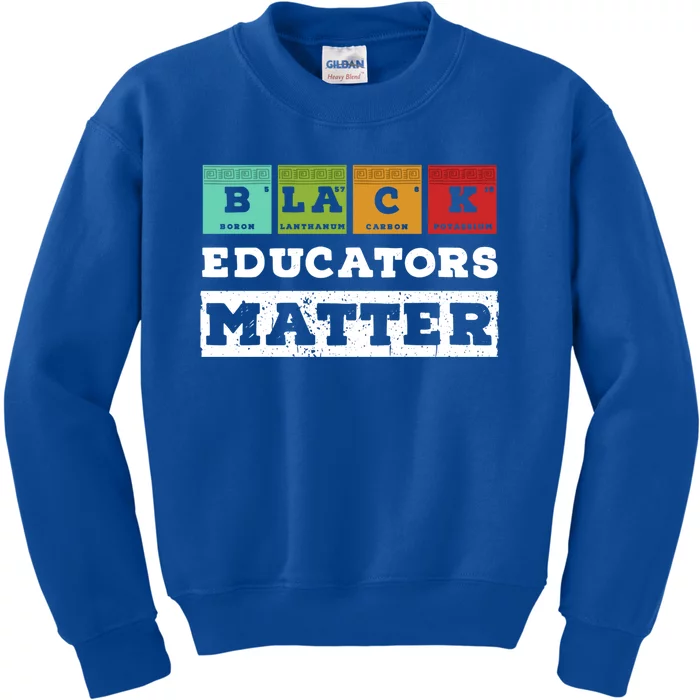 African Culture Black Educators Matter Chemistry Teacher Gift Kids Sweatshirt