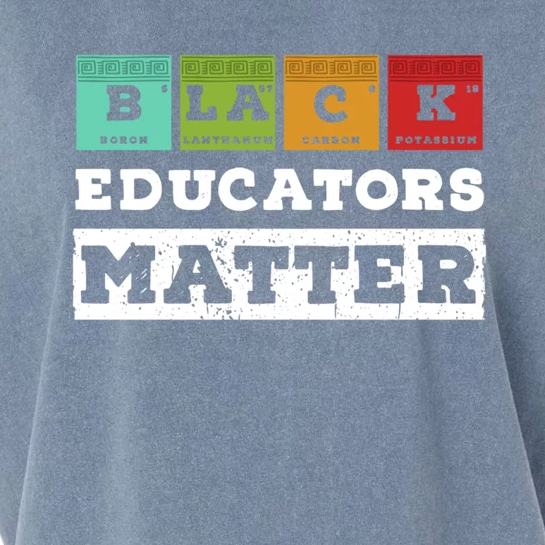 African Culture Black Educators Matter Chemistry Teacher Gift Garment-Dyed Women's Muscle Tee