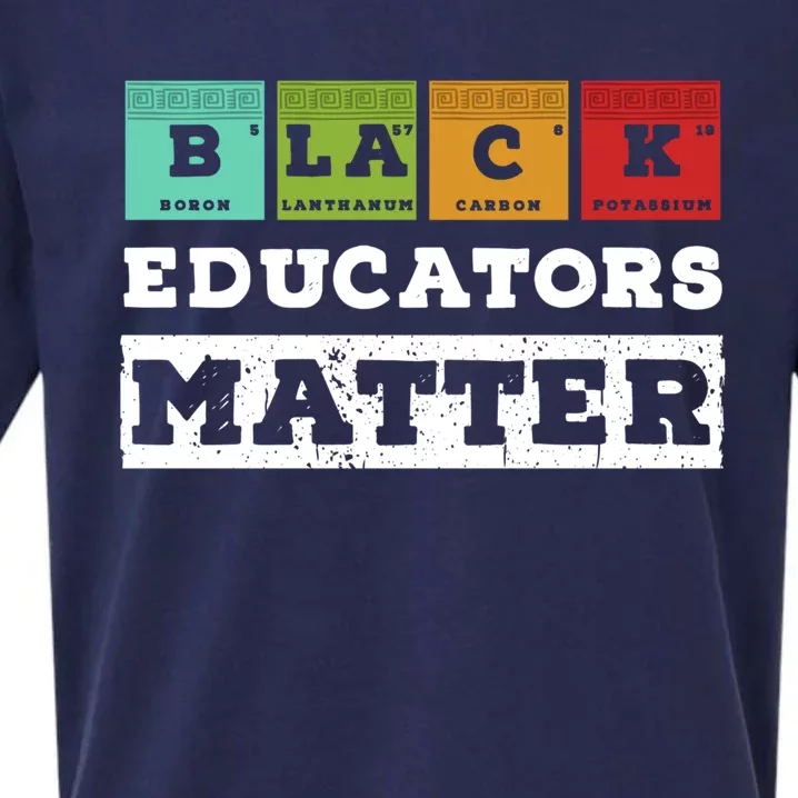 African Culture Black Educators Matter Chemistry Teacher Gift Sueded Cloud Jersey T-Shirt