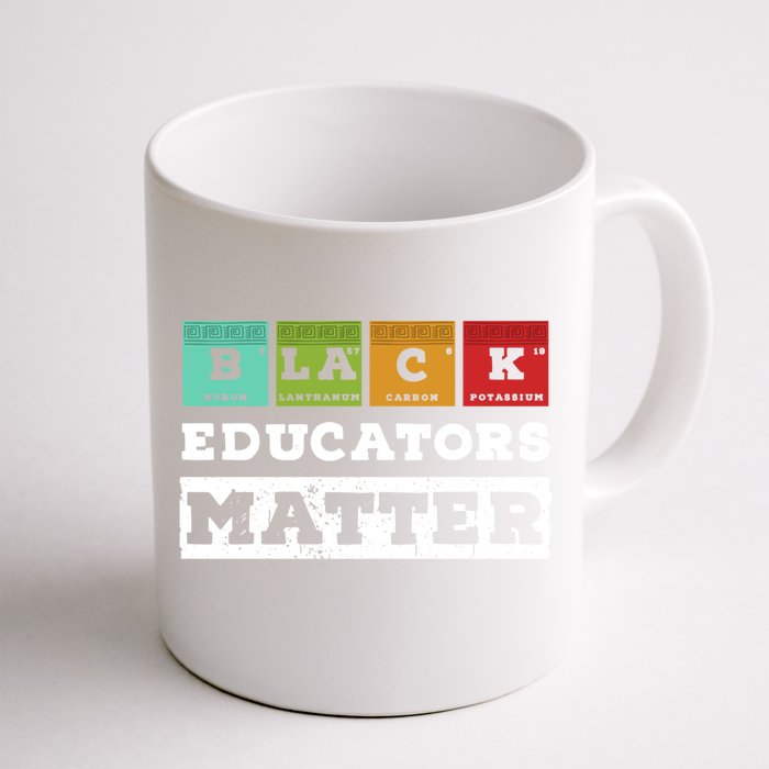 African Culture Black Educators Matter Chemistry Teacher Gift Front & Back Coffee Mug