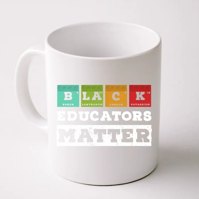 African Culture Black Educators Matter Chemistry Teacher Gift Front & Back Coffee Mug