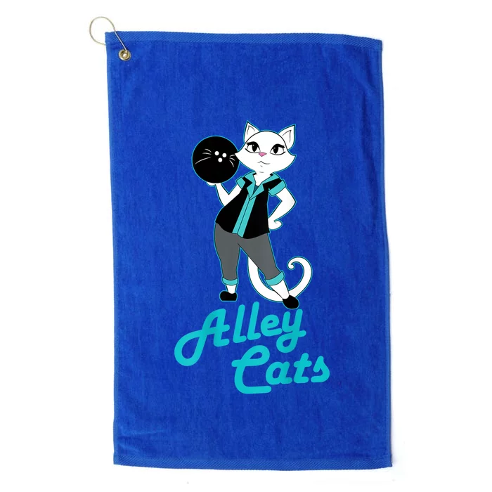 Alley Cats Bowling Team Ladies Backside Print Platinum Collection Golf Towel