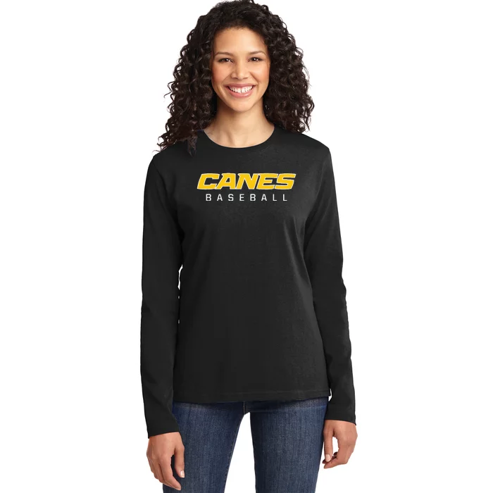 As Canes Baseball Sports Ladies Long Sleeve Shirt