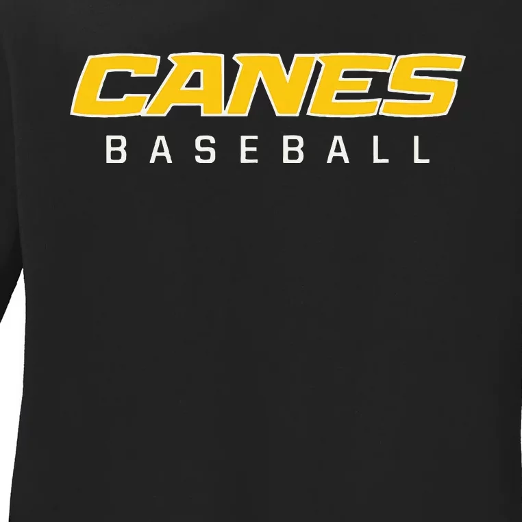 As Canes Baseball Sports Ladies Long Sleeve Shirt