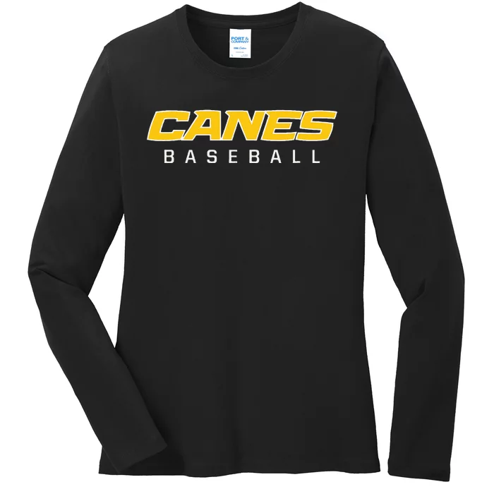 As Canes Baseball Sports Ladies Long Sleeve Shirt