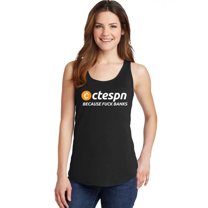 Ab Ctespn Because Fuck Banks Ladies Essential Tank