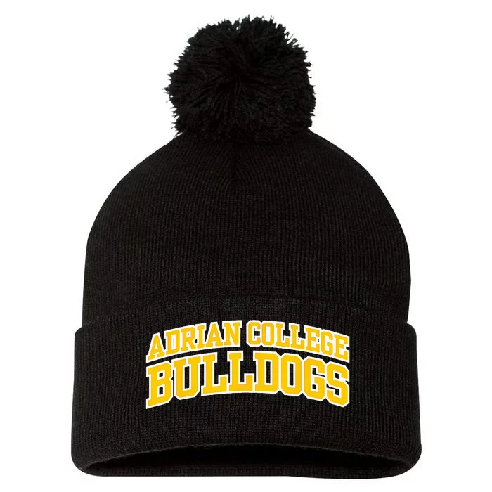 Adrian College Bulldogs Pom Pom 12in Knit Beanie