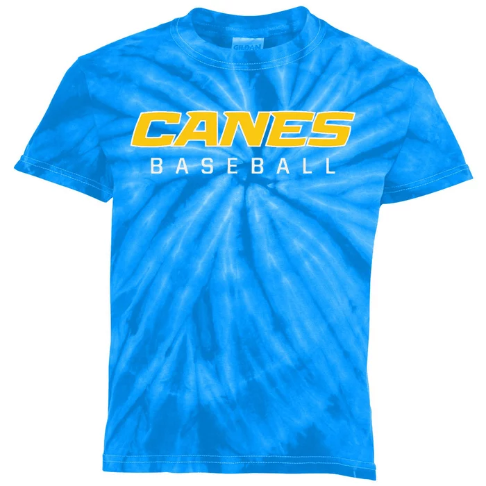 As Canes Baseball Sports Kids Tie-Dye T-Shirt