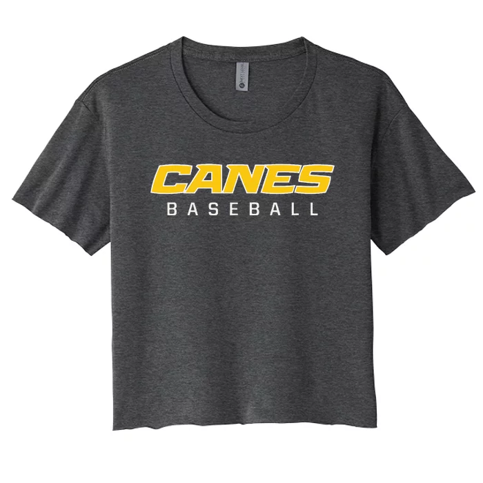 As Canes Baseball Sports Women's Crop Top Tee