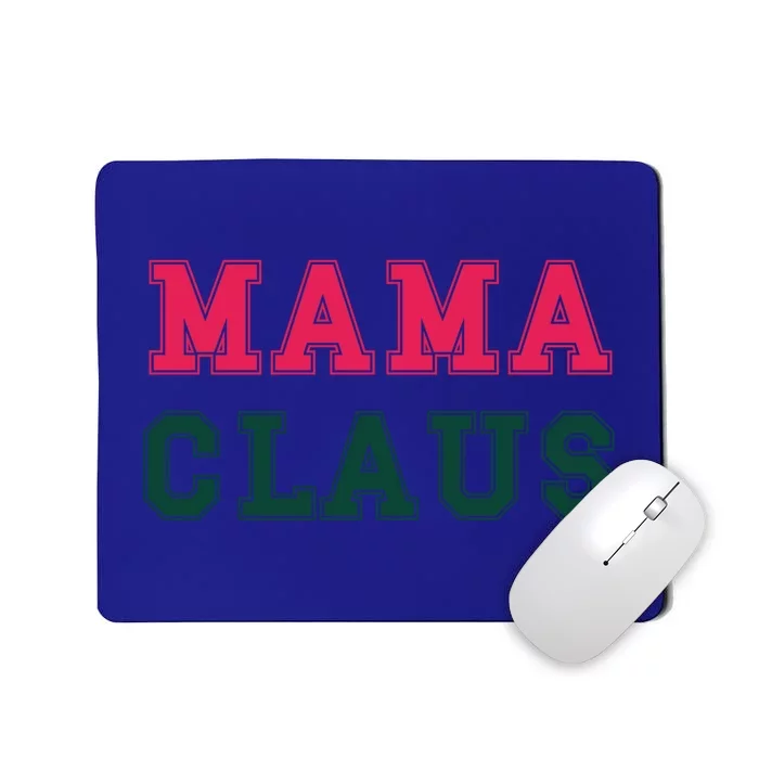 Aesthetic Christmas Block Letters Santa Red Green Mama Claus Cool Gift Mousepad