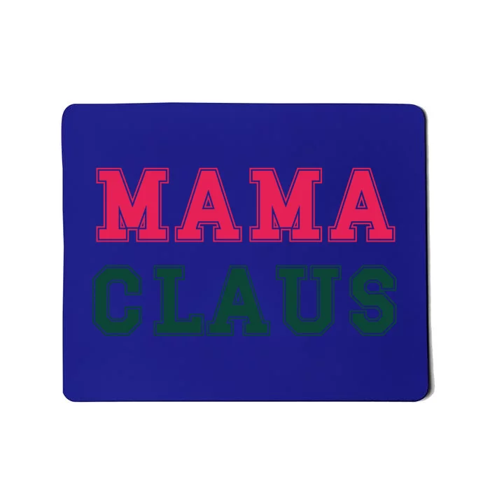 Aesthetic Christmas Block Letters Santa Red Green Mama Claus Cool Gift Mousepad