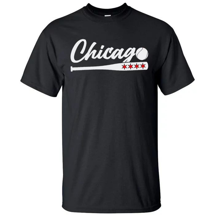 American Chicago Baseball Bat Chicago Lover Tall T-Shirt